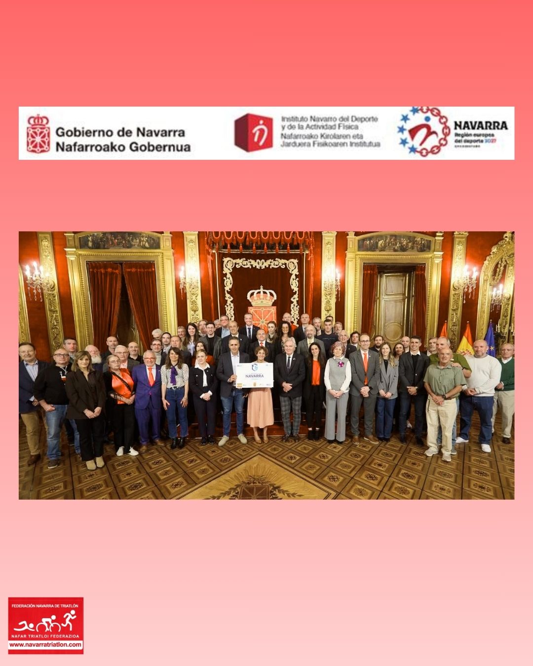 La Federación Navarra de Triatlón, presente en el acto institucional de ACES Europe